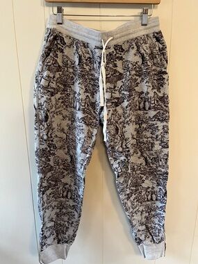 J. Crew Gray Toile-Print Women’s Sweatpants